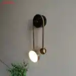 ASANZUO Glass Ball Lampshade Wall Lamp Gold Home Decor Living Room Bedroom Wall sconce Glass Lighting Luminaire – top view
