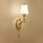 Nordic Wall Lamp with Switch Living Room Bedroom Bedside Modern Simple Led Indoor Wall Lights Glass Shade Decor Miroir Mural