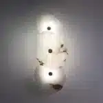 Natural Marble LED Wall Lamp Copper Luxury Novelty Lighting Sconce For Bedroom Living Dining Room Wall Decor Modern Art