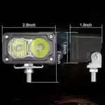 Waterproof 3 inch Square Car LED Work Light Spotlight 12V 24V 6000K DRL For Motorcycle Truck Off-road SUV ATV Headlight