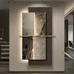 Modern LED Crystal Porcelain Luxury Wall Lamp For Indoor Living Room Corridor Hallway Kitchen Home Decoration Create Mural
