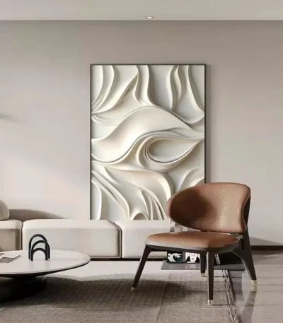 Modern Abstract Art Decoration Wall Hanging Picture Light Bedroom Study Living Room Foyer Restaurant Hotel Lobby LED Wall