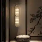 Chinese style minimalist creative glass crystal wall lamp for living room/bedroom/hallway/hotel lobby lighting – styled in a