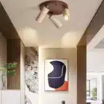 New Creative Natural Yellow Cave Stone LED Spotlight Living Room Restaurant Bar Clothing Store Ceiling Lamp Art Decor