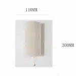 LED Simple Wall Lamp Retro Creative Designer Bedside Lamp American Living Room Entrance Bedroom Atmosphere Light – base