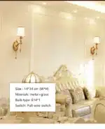Nordic Wall Lamp with Switch Living Room Bedroom Bedside Modern Simple Led Indoor Wall Lights Glass Shade Decor Miroir Mural