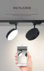 2 Wires Set LED Track Light AC220V-240V 12w 18W 24W Black Aluminum Track Lighting Rail Spot Led For Home Kitchen Clothing