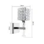 E14 Crystal Wall Lamp Modern Creative Bedside Wall Lights Sconce Wall Lighting Luminaire Home Living Room Bedroom Bathroom
