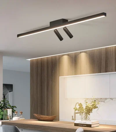 Nordic Led Ceiling Lamp For Living Dining Room Bedroom Closets Kitchen Aisle Strip Track Spotlight Background Lighting