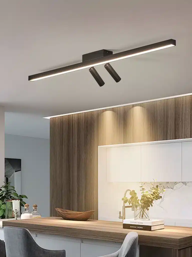 Nordic Led Ceiling Lamp For Living Dining Room Bedroom Closets Kitchen Aisle Strip Track Spotlight Background Lighting