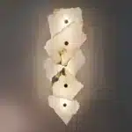 Natural Marble LED Wall Lamp Copper Luxury Novelty Lighting Sconce For Bedroom Living Dining Room Wall Decor Modern Art