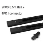 2 Wires Set LED Track Light AC220V-240V 12w 18W 24W Black Aluminum Track Lighting Rail Spot Led For Home Kitchen Clothing