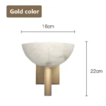 Marble living room Wall Lamp Wabi-Sabi Style Modern Luxury Bedroom Headboard Wall Lamp Creative Passage corridor wall