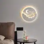 LED Cloud Stars Moon Wall Lamp for Bedroom Bedside Children's Room Kids Creative TV Background Stairway Aisle Pendant Light