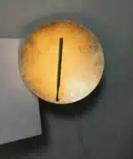 Italian Catellani&Smith Luna W foyer hallway living room bedroom circular gold foil wall lamp – top view
