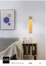 Modern Hotel Guest Room Corridor Study Reading Light Scandinavian Creative Switchable Rotating Bedroom Bedside Wall Lamp