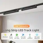 Led Track Light Ceiling Light 110V 220V Rail Lighting Lights 10W/20W Spotes to Ceiling Lighting for Home Kitchen Bedroom