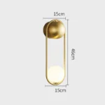Tinlaibor Minimalist Wall Lamp Modern Designer Creative Study Living Room Bedroom Background CE Wall Light Bedhead