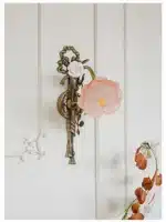 Vintage All Copper Wall Lamp Classical Luxury Flower Lamp Bedside Lamp Aisle Lamp LED Glass Lights Room Decor Lighting