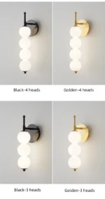Nordic Bedhead Wall Lamp for Bedroom Corridor Minimalist Glass Wall Light Living Room Background Home Decoration Indoor