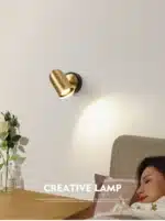 Modern Wall Lamp Nordic Beside Bedroom Adjustable Angle LED Wall Lights Living Room Stair Lights Entrance Lighting Fixtures