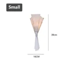 Modern Luxury Marble Wall Lamp Flower Shape Sconce Lamp Stainless Steel LED Wall Light For Bedroom Living Room Hotel Decor