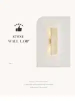 Outdoor Waterproof Wall Lamps Strip Natural stone Wall Lights LED Wall Lamp Bedroom Exterior Outdoor Lighting 110V 220V
