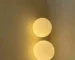 12cm 15cm 18cm Nordic Conceal Small Base Round Glass Wall Light for Bedroom Bedside Living Room Hallway Entrance Stair Wall