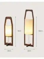 Design sense Japanese floor lamp retro homestay living room tea room hotel art wabi sabi style wooden art vertical lighting