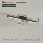 Nordic Led Ceiling Lamp For Living Dining Room Bedroom Closets Kitchen Aisle Strip Track Spotlight Background Lighting