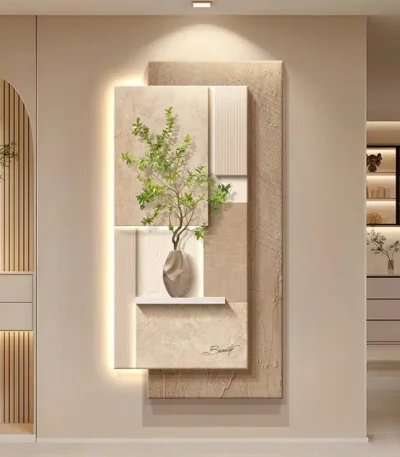 Luxury-Style 2025 New Model Entrance Hall Sensor-Light LED Wall Lamp, Entrance Corridor Passage Green Plant Wall Lamp,