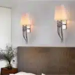 2025 Fabric Wall Lamp Modern Iron Wall Lights Dining Living Room Bedroom Creative Double Head AC85-265V Sconce Light