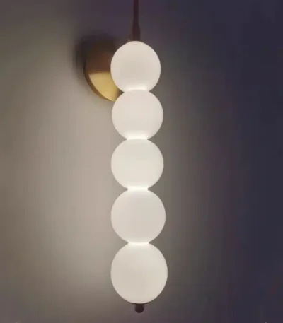 Nordic Bedhead Wall Lamp for Bedroom Corridor Minimalist Glass Wall Light Living Room Background Home Decoration Indoor