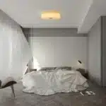 French cream style circular ceiling light Nordic Bauhaus glass ceiling light minimalist living room dining room and bedroom