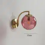 LED Colored Watermelon Glass Wall Lamp Bedroom Bedside Decoration Lamp Living Room Study Lighting – base detail