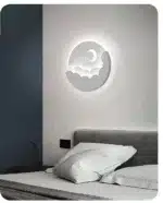 LED Cloud Stars Moon Wall Lamp for Bedroom Bedside Children's Room Kids Creative TV Background Stairway Aisle Pendant Light