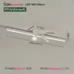 Nordic Led Ceiling Lamp For Living Dining Room Bedroom Closets Kitchen Aisle Strip Track Spotlight Background Lighting