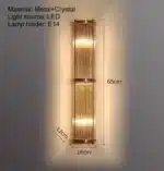 Chinese style minimalist creative glass crystal wall lamp for living room/bedroom/hallway/hotel lobby lighting