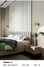 Modern Wall Lamp Nordic Beside Bedroom Adjustable Angle LED Wall Lights Living Room Stair Lights Entrance Lighting Fixtures