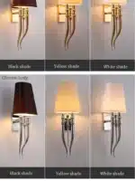 2025 Fabric Wall Lamp Modern Iron Wall Lights Dining Living Room Bedroom Creative Double Head AC85-265V Sconce Light