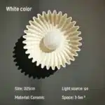 French Ceramic Sunflower Corridor LED Wall Light Modern Atmosphere for Bedroom Restaurant Counter Wall Lamp Bar Lamps Home