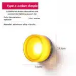 Amber Jelly Sleek LED Wall Lamp - Nordic Energy-efficient Smokey Grey Acrylic Sconce for Corridor Entryway Study