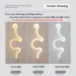 Modern wall lamp LED snake shaped decorative light in living room