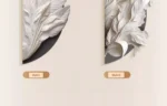 Family Entrance Feather Mural Lamp Modern Creative Living Room Background Wall Decoration LED Corridor Lighting Wall Lamp