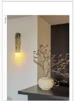 Novelty Old Gold Wall Lamp Retro Design Long Wall Light Living Room Bedroom Corridor Hotel Apartment Interior Wall Decor G9