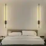 Modern Simple Linear Tube Led Wall Lamp Up Down Background Opposite Wall Light Bedside Foyer Corridor Gold Black LED Sconce