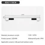 Wall Lamps Bathroom Led Mirror Light Waterproof 12W 16W 22W AC85-265V LED Tube Modern Wall Lamp Bathroom Lighting – close-up