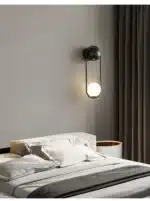 Tinlaibor Minimalist Wall Lamp Modern Designer Creative Study Living Room Bedroom Background CE Wall Light Bedhead