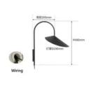 Creative Bedroom Bedside Rotatable Wall Lamp Minimalist Modern Designer Study Living Room Sofa Side Decorative Lighting