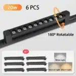 Led Track Light Ceiling Light 110V 220V Rail Lighting Lights 10W/20W Spotes to Ceiling Lighting for Home Kitchen Bedroom
